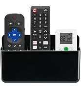 Adjustable Remote Control Holder Wall Mount, TV Remote Caddy Box Hollow Bottom Slot Easy Phone Ch...