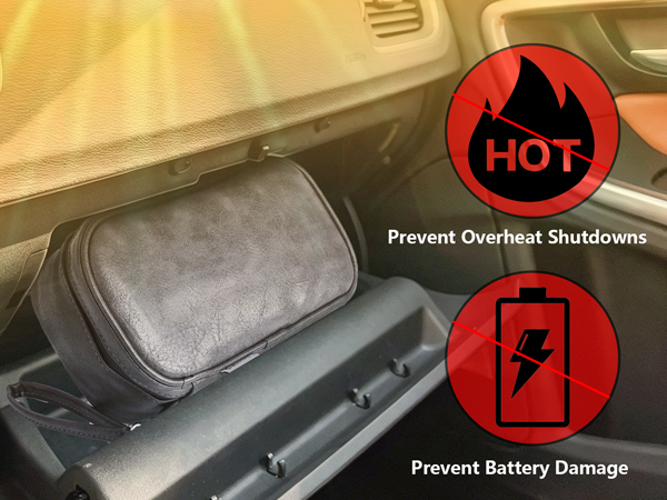 cell phone insulated pouch for heat phone cooling pouch ice pack phone cooler for car