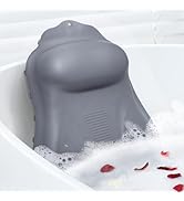 Goowin Bath Pillows for Tub, New Generation Skin-Friendly Silicone Bath Pillow, Luxury Bathtub Pi...