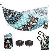 NATUREFUN Ultra-Light Travel Camping Hammock | 300kg Load Capacity,Breathable,Quick-Drying | 2 x ...