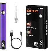 510 Thread Battery Cart Pen, W/Welding Pen Portable Electric Soldering Iron Kit, Adjustable Volta...