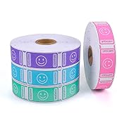 L LIKED 4000 Assorted Raffle Tickets Each Tickets Size 1x2 Inch,1000 Tickets Per Roll, 4 Rolls Sm...