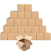 Small Cardboard Shipping Boxes Mailers 5x5x5 inches Corrugated Packing Storage Cube Kraft Mailing...
