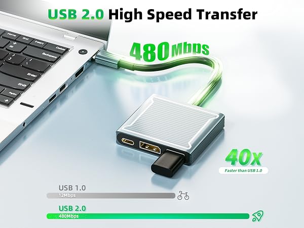 Thunderbolt 4/3 to DP Converter Compatible with iPhone 17 16 15, Galaxy S25 S24, MacBook Pro/Air