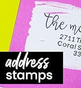 Custom Return Address Stamp – Self Inking Rubber Stamp – 3 Sizes and 8 Designs to Choose from