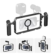 Aluminium Smartphone Video Rig Kit w Handles for MagSafe Magnetic Mount, ULANZI MG-001 Phone Cage...