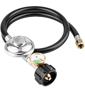 YEYETUO 3 Feet Propane Regulator with Hose, Propane Tank Hose, Gas Grill Regulator and Hose for M...