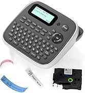 EazeID Label Makers, D210S Label Maker Machine with Tapes, Portable Label Maker with Keyboard, Po...