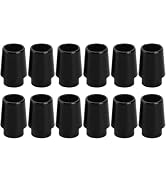 ZGLUZP 12 Pcs Black 0.355 Inch Golf Ferrules Compatible with Irons Tip Irons Shaft Golf Club Shaf...