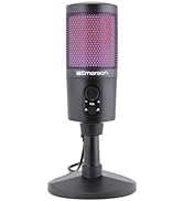 Emerson EAM-9050 USB Gaming & Streaming Microphone with RGB Lighting