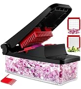 Geedel Vegetable Chopper, Onion Chopper Pro Food Chopper, Kitchen Vegetable Slicer Dicer Cutter, ...