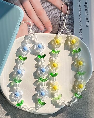 yellow flower phone charm