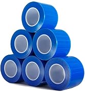 JMU Barrier Film 6 Rolls, Barrier Film Tattoo Blue Barrier Tape for Dental Medical Tattoo, 4 x 6 ...