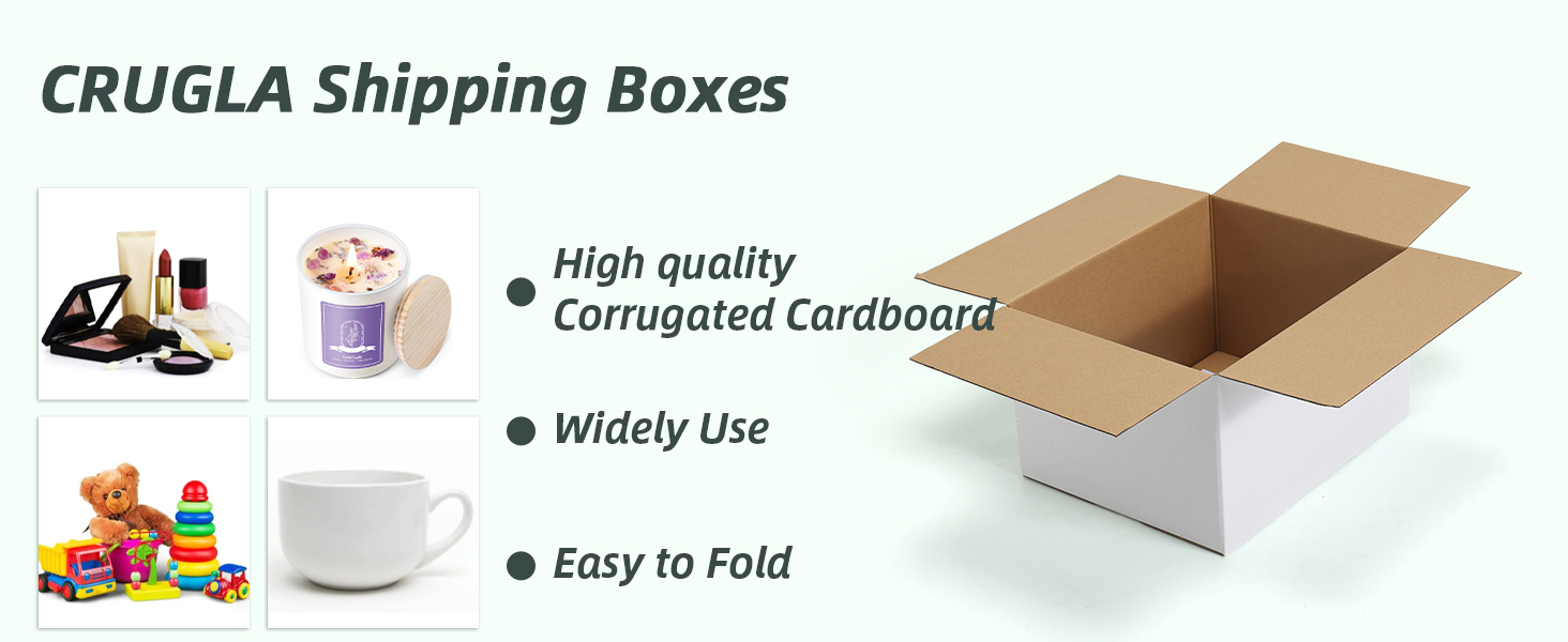 White shipping boxes
