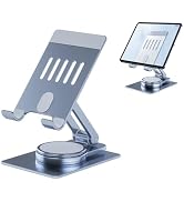 Chapter Seven Aluminum Cell Phone & Tablet Stand for Desk,360° Rotating Foldable Mobile Stand,Hom...