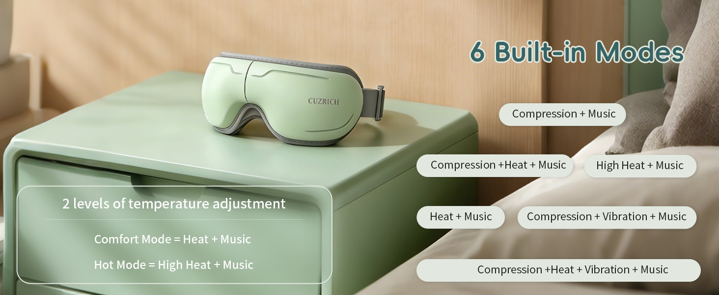 eye massager with heat