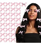 Teenitor 30pcs Pink Hair Bow Pink Bow, Pink Bows for Hair Small Hair Bows Mini Pink Bows for Hair...