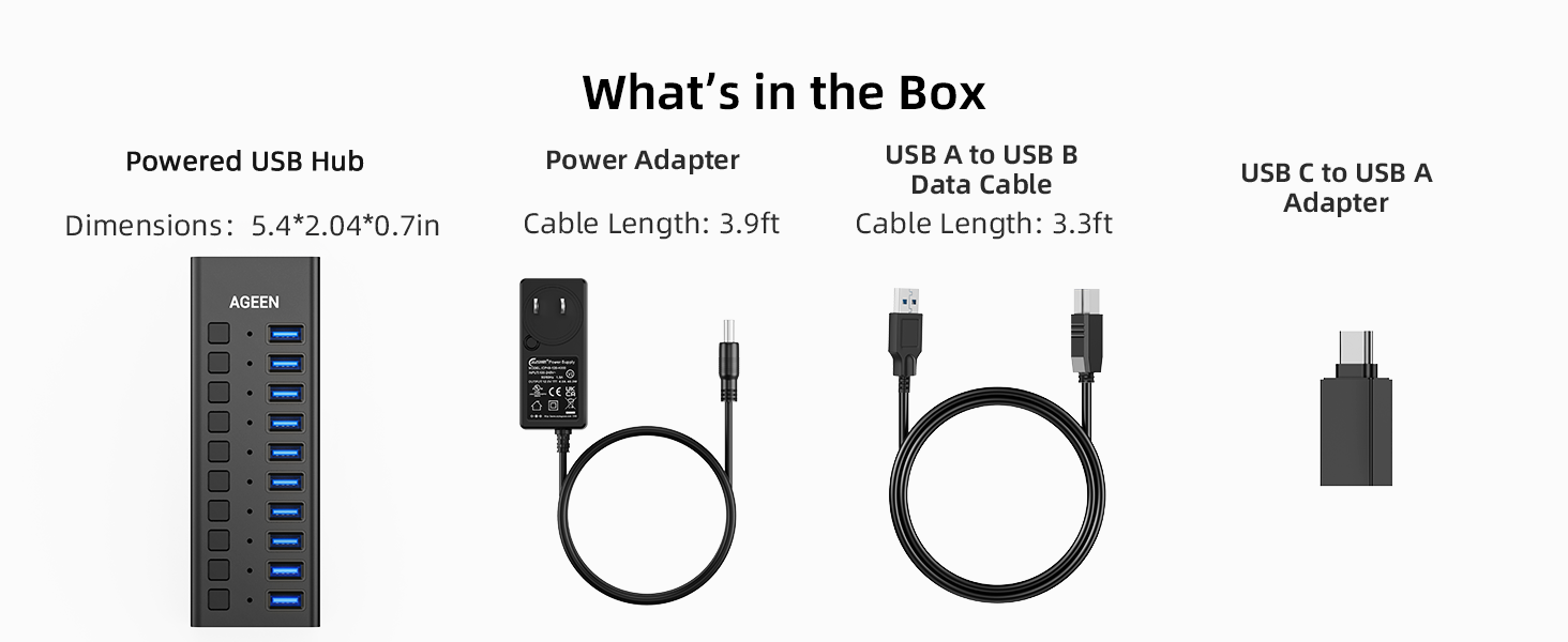 10 Port USB Hub