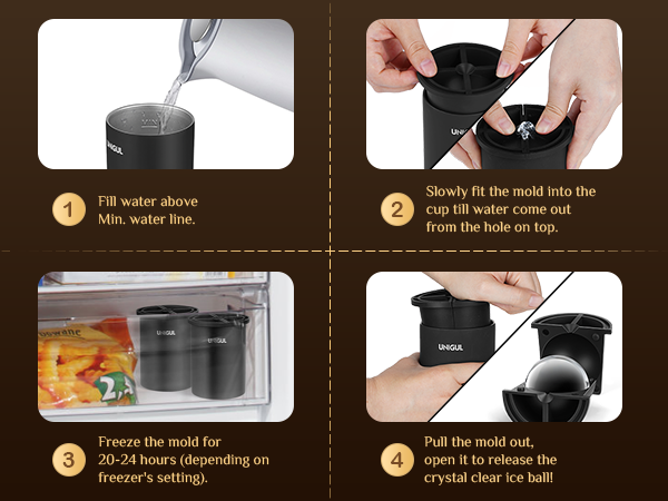 UNIGUL Clear ice ball maker