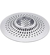 LEKEYE Drain Hair Catcher/Bathtub Shower Drain Hair Trap/Strainer Stainless Steel Drain Protector...