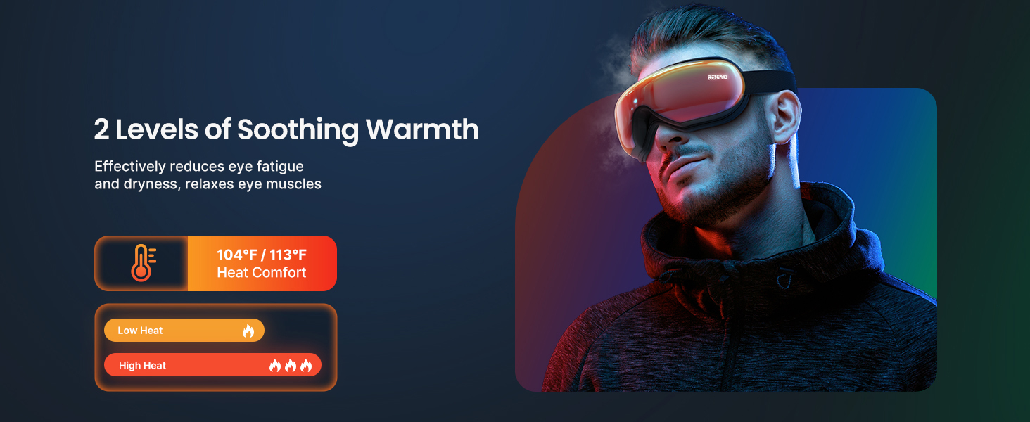 eye massager with heat