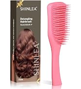 SHINLEA Detangler Brush for Curly Hair, No Tangle Wet Dry Hair Brush for Women, Anti Breakage Det...