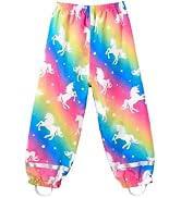 WAWSAM Kids Rain Pants Girls Boys Waterproof Outdoor Pants | Elastic Waist, Reflective Leg Strips...