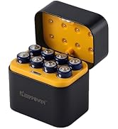 Keeppower 8 Li-ion AA Batteries with Charger Case Set, 1.5V 4700mWh Lithium Double A Rechargeable...