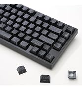ATTACK SHARK SK06 135 Keys Full Keycaps Set,Black Contour,Cherry Profile | Double Shot,Side Print...
