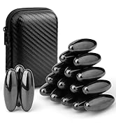 Dilabnba Fidget Toy Hematite Stone Magnet Stress Relief for Adults, Magnetic Fridge Magnets Oval ...