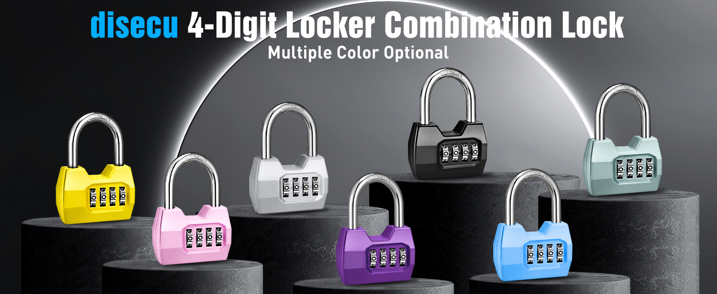 disecu 4-Digit Locker combination Lock