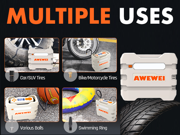 AWEWEI R7 tire inflator portable air compressor