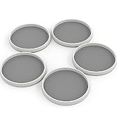 Simple Houseware 12-Inch Lazy Susan Spice Organizer Rotating Tray, 5-Pack