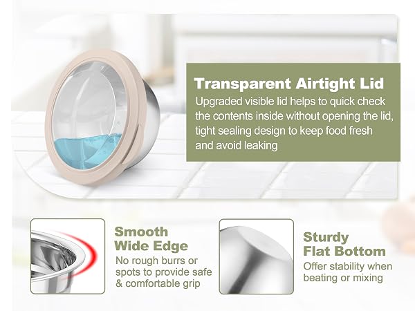 With tight-fitting & see-through lids, quickly see the food without opening the lid