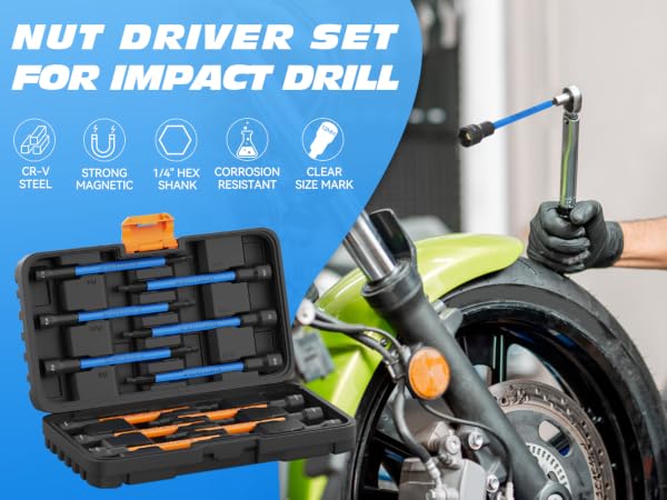 nut driver set for impact drill
