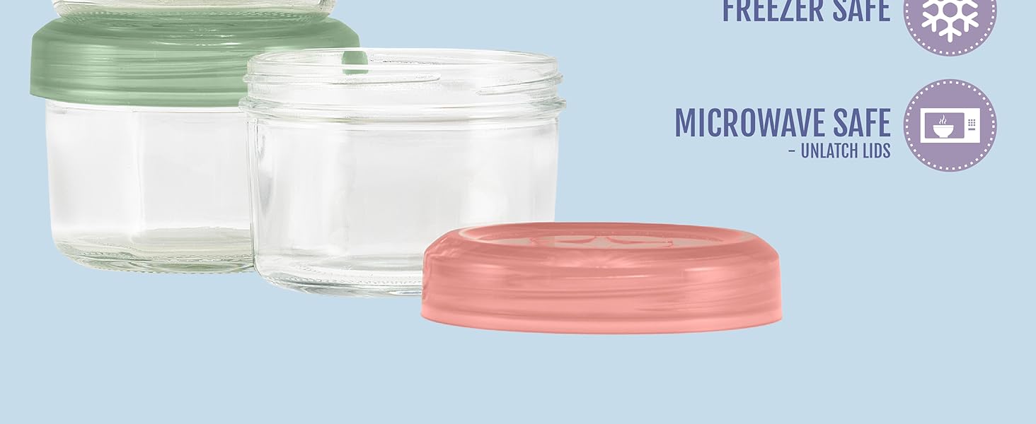 Ello glass condiment containers microwave safe unattach lids