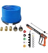 FIXFANS Pressure Washer Hose, Pressure Washer Gun Kit