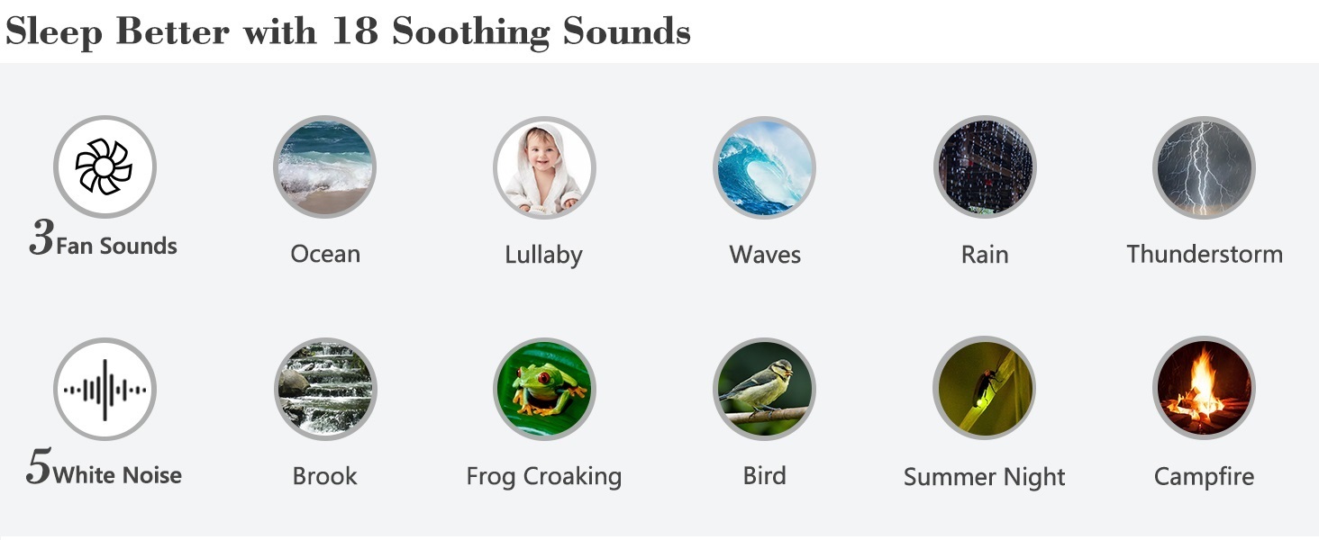 Sound machine alarm clock