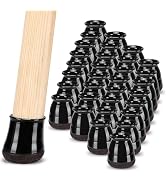 NETRIDDLE 32 PCS Chair Leg Floor Protectors for Hardwood Floors, Furniture Feet Silicone Covers &...