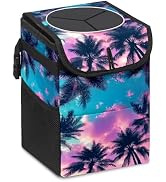 GVGHIDZ Car Trash Can with Lid and Storage Pockets – Water-Resistant, No Installation Needed, Lar...
