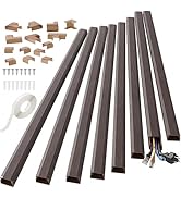 Yecaye TV Cord Hider, 125in Cord Cover, Large Cable Hider, Wire Covers for 4 Cords, Cable Raceway...