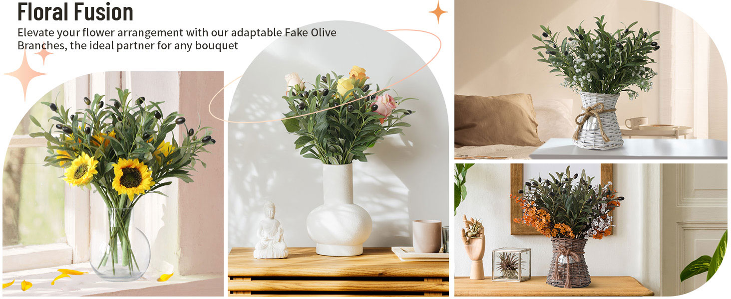 Faux Olive Branches