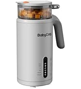 Baby Food Maker, BabyCozy 5 in 1 Baby Food Processor, Steamer, Blender, 304 Stainless Steel, 2 Tr...