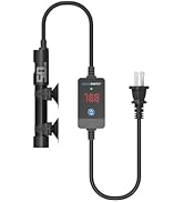 AQUASMITH Aquarium Heater,50w/100w/150w/200w/300w/500w Submersible Fish Tank Heater,External LED ...