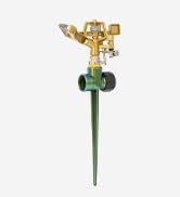 RESTMO Heavy Duty All-Metal Impact Sprinkler, Zinc Alloy Lawn Sprinkler Head on Sturdy Spike Base...