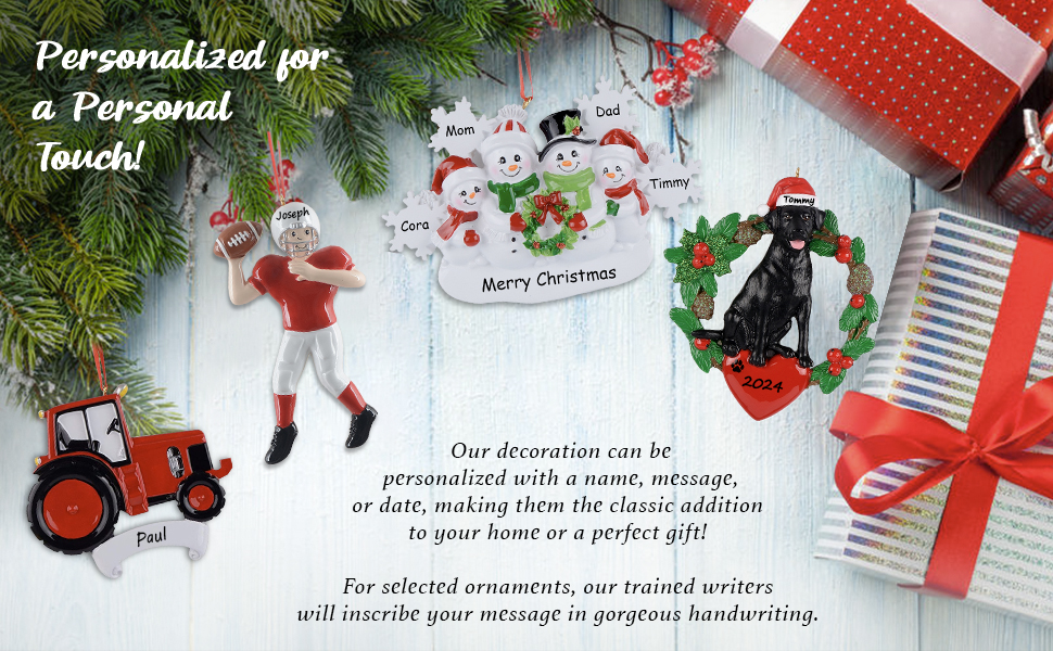 Personalized Christmas Ornaments