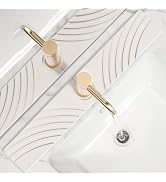 EdenDwell Quick Dry Stone Faucet Mat for Kitchen Sink - 23.6"x3.9" Natural Diatomite Stone Drying...