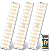 38 LED Closet Lights, Alivation Under Cabinet Lighting Battery Operated Lights with Remote Wirele...