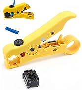 GROWORD Universal Wire Stripping and Cutting Tool for Flat or Round UTP, FTP, STP, Cat5e, Cat6, C...