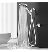 Filtered Shower Head with Handheld, High Pressure 9 Spray Mode Chrome Showerhead with Filters,det...